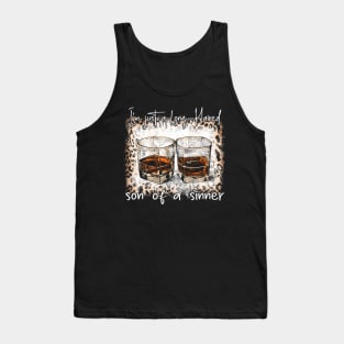 Vintage I'm Just A Long Haired Son Of A Sinner Gift Men Tank Top